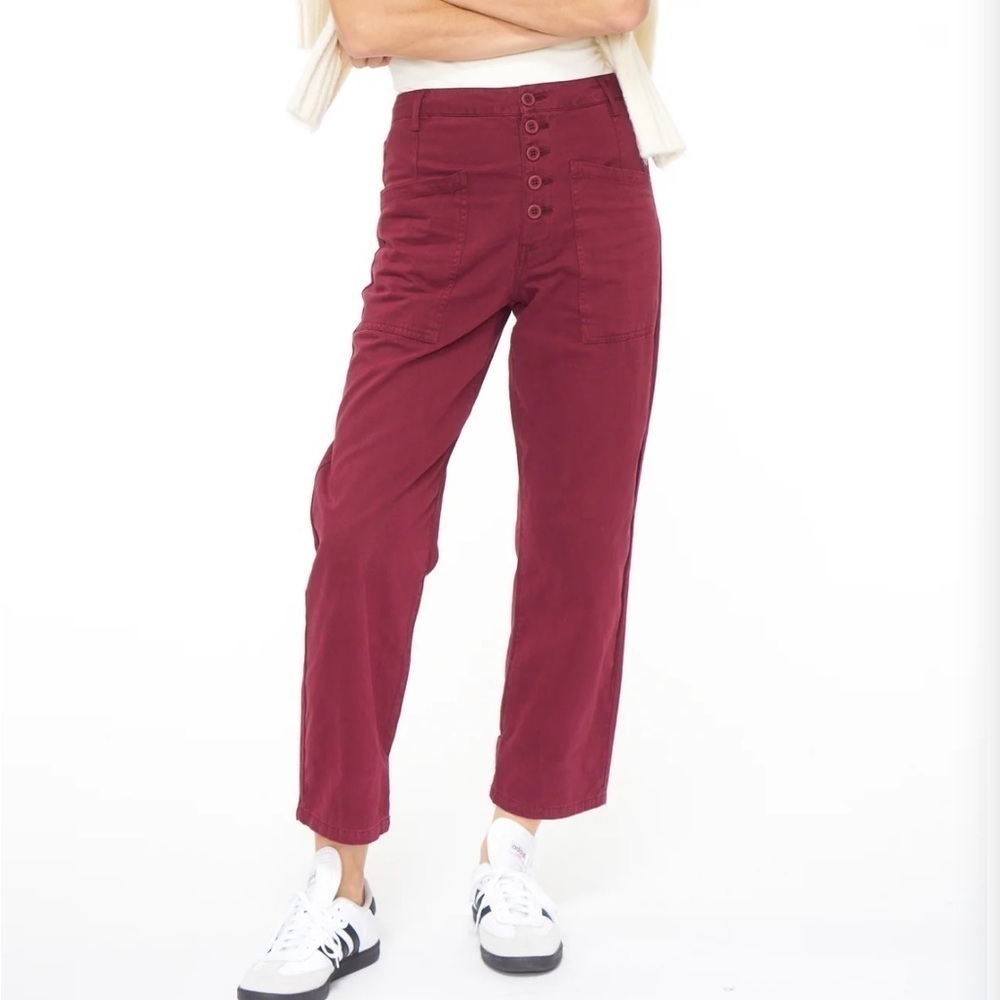 Pistola Tammy Merlot High Rise Trouser 26
